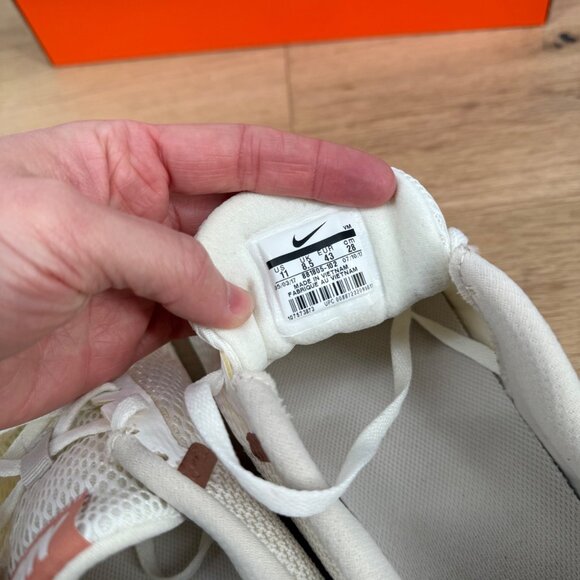 Nike Womens Flex Experience RN 6 Running Shoes Size 11 Sail Metallic Rose Gold - Picture 8 of 13